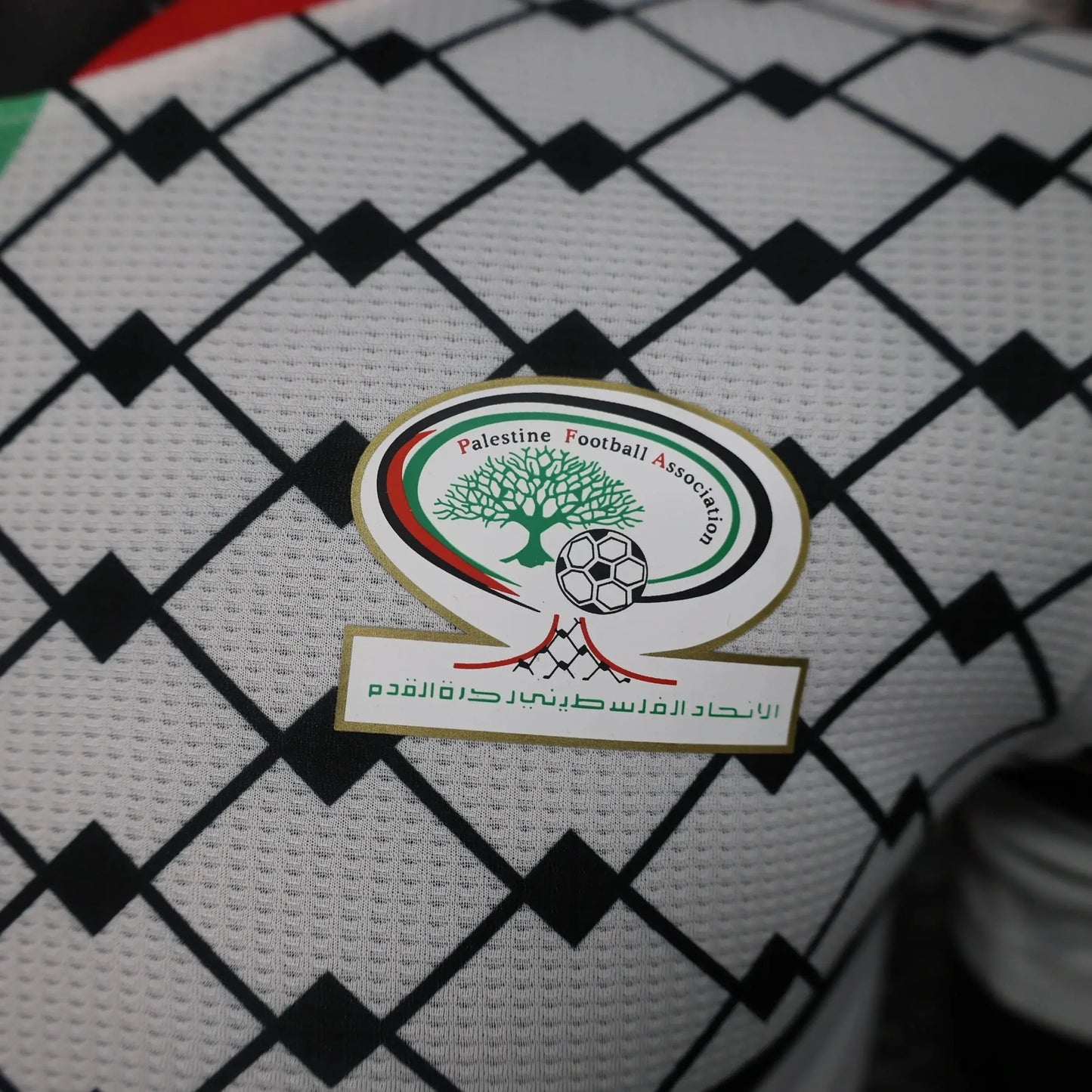 Maillot Officiel Blanc de l'Association de Football de Palestine